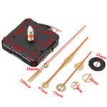 Quartz Clock Movement Mechanism Gold Hands DIY Repair Parts Tool Kit Home Office