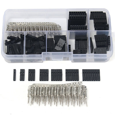 LinkMejor 310pcs 2.54mm Male Female Dupont Wire Jumper With Header Connector Housing Kit