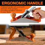 Pony Jorgensen No.4 Smooth Plane 10" Wood Planer Hand Planer for Woodworking Hand Plane Wood Plane Jack Plane for Trimming Wood Planing Craft Smoothing Plane with Ductile Iron Body Adjustable Cutting Depth