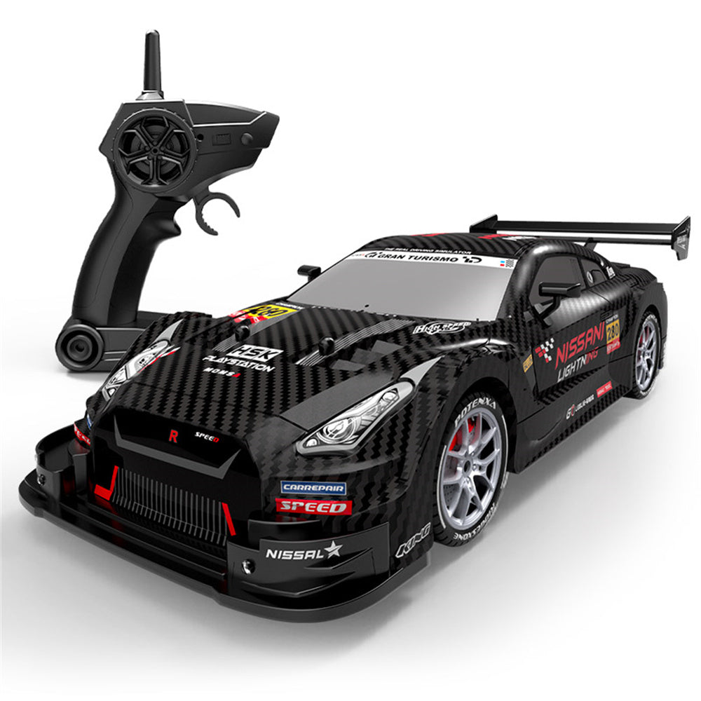 LinkMejor XJ-1996 RTR 1/16 2.4G 4WD Drift RC Car Mini Racing LED Light Remote Control High-Speed Motor On-Road Race Vehicle Model Boys Gifts Toys
