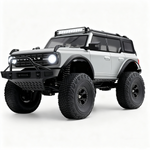LinkMejor 184023 RTR 1/18 2.4G 4WD RC Car Rock Crawler Off-Road Climbing Truck Full Proportional Remote Control LED Light Portal Axle Mechanical Gear Shifting Two Speed Metal Wheel Hub Vehicles Models Toys
