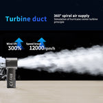 Handheld 100 Wind Speed Ice Cooling Fan  USB Small Desktop Portable Cooling High Speed Long Endurance Fan With LED Digital Display