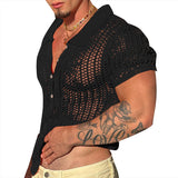 INCERUN V-Neck Regular Fit Short Sleeve Casual Summer Shirt
