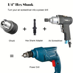 Multi Function Drill Chuck Adapter Set 7pcs 1/16 to 1/2 Inch SDS Plus Hex Shank Quick Change Converter for Impact Driver Hammer