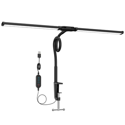 24W USB LED Desk Lamp Dimmable With 360° Rotatable Flexible Neck Ideal for Home Office & Bedroom