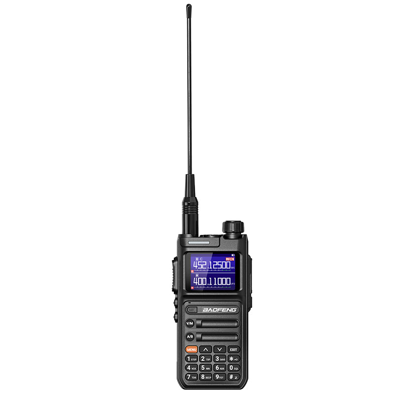 LinkMejor UV-26 10W High Power Walkie Talkie Handheld Two Way Radio Long Range Multi Band NOAA Weather Alert 999 Channels Rechargeable Battery Type-C Charging Wireless Frequency Copy Transceiver Radio