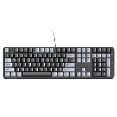 LinkMejor KU103 108-Keys Wired Mechanical Gaming Keyboard Silence Structure PBT Keycaps Red Switch LED Backlit USB-C Ergonomics E-sports Gaming Keyboards for PC Laptop Computer