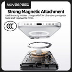 MOVESPEED /MSP08 22.5W 37Wh 10000mAh Magnetic Wireless Power Bank External Battery Power Supply with 1 Input & 2 Outputs Fast Charging for iPhone 17 17 Pro 16 Pro Max 15 14 for Huawei Mate XTs for OPPO for VIVO
