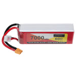 LinkMejor Power 14.8V 7000mAh 60C 4S LiPo Battery XT60 Plug for RC Racing Drone