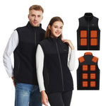 LinkMejor HZ-13 13 Areas Heating Vest Zipper Adjustable Size 3-Gears Heated Jackets  USB Electric Thermal Clothing Winter Warm Vest Outdoor Heat Coat Clothing