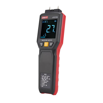 LinkMejor UT377B Moisture Tester Multipurpose Moisture Meter for Wood and Building Materials with High Precision LED Flashlight Audible Alarm Drop Protection Accurate Measurement
