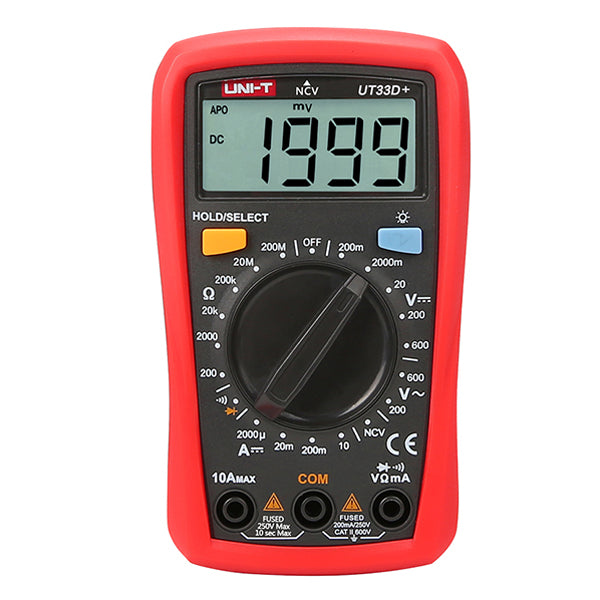 LinkMejor UT33D+ Digital NVC Multimeter Voltage Current Resistance Tester Buzzer LCD Backlight