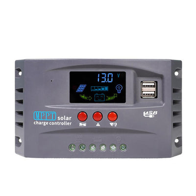 12V/24V MPPT Solar Charge Controller Regulator Colorful Screen For Lifepo4 GEL Lithium Lead Acid Battery 30/70/100A