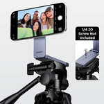 LinkMejor LP962 Magnetic Phone Stand N52 Magnet Aluminum Alloy Tripod Desk Stand Selfie Stick Adjustable Portable for iPhone 17 16 15 14 MagSafes Android Phone Tripod Mount