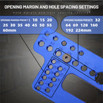 Fonson Tools Cabinet Hardware Jig Drill Guide Hole Punch Positioning for Handles and Pulls on Drawers/Cabinets/Doors