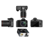 D5 6400 Megapixel HD WiFi Digital Video Camera 4K Dual Lens Professional Camcorder with 3inch IPS Display 16X Zoom DSLR Camera for Youtube Streaming Vlog Recorder