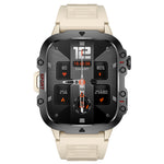 QX11 1.96inch HD Screen bluetooth Call Heart Rate Blood Pressure Blood Oxygen Monitor Sleep Monitoring Breathing Exercise Female Menstrual Cycle 100+ Sport Modes Music Playback 3ATM Waterproof Smart Watch