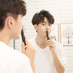 LinkMejor Electric Nose Hair Trimmer 360° Rotating Floating Blade with Washable Removable Cutter Head High Speed Low Noise