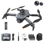 LinkMejor B8S GPS 5G WiFi FPV with 5.9inch LCD Screen Controller 720P HD Dual Camera Servo Gimbal 360° Obstacle Avoidance Brushless Foldable RC Drone Quadcopter RTF
