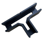 T-Shaped Corner Connector 102mm Black PP T-Joint Bracket Right Angle Brace for Woodworking Furniture Shelving