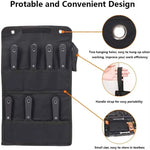 Carbon Steel Putty Knife Set 7 Sizes Flexible Drywall Scraper Kit Stainless Steel Blade Soft Grip Handle Canvas Storage Bag Rust Resistant Painting Wall Repair Tools