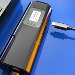 Rechargeable Digital Breathalyzer Non-Contact Alcohol Tester with LED Display Portable Analyzer with Window Breaker & Seatbelt Cutter