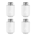 4Pcs Tuya Zigbe Smart Thermostat Radiator Valve Temperature Schedule Setting Window Open Detection Function APP Remote Voice Control Work with Alexa Google Assistance