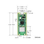 Raspberry Pi Pico 2W Microcontroller RP2350 Dual-Core Cortex-M33 Hazard3 RISC-V 2.4GHz Wi-Fi Bluetooth 5.2 Development Board