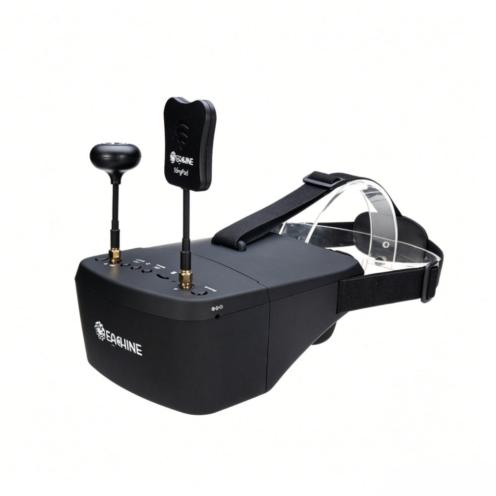 Eachine EV800D FPV Goggles 5.8GHz 40CH FPV Goggles 5" 800x480 HD DVR Diversity Dual RX5808 PRO Receiver Removable Screen with Battery for FPV Drone Racing