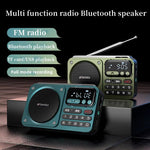 LinkMejor F22 Multimedia Radio Wireless bluetooth Speaker Digital Display HiFi Card Music Loudspeaker FM Radios Support U Disk TF Card Playback