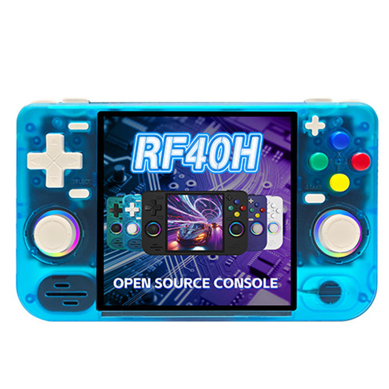 [64G] RF40H 15000+ Games Handheld Game Console 4-Inch IPS Screen Open Source Linux RK3326 Retro Gaming Console with RGB Joystick 4000mAh WiFi Player Console