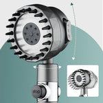 LinkMejor High-Pressure Shower Head One-Key Stop Adjustable Spray 3-Mode With Massage Brush Filter Rain Shower Faucet Bathroom Accessories
