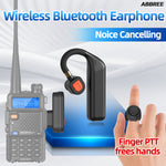 LinkMejor BT-E2 Walkie Talkie Wireless Headset Headphone 2.4G Noise Reduction Handsfree Earpiece Replacement for UV-5R UV-32 Walkie Talkie
