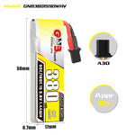 6Pcs LinkMejor 3.8V 380mAh 90C 1S LiHV Battery A30 Plug With Adapter Cable for Emax Tinyhawk S BetaFPV Beta75X