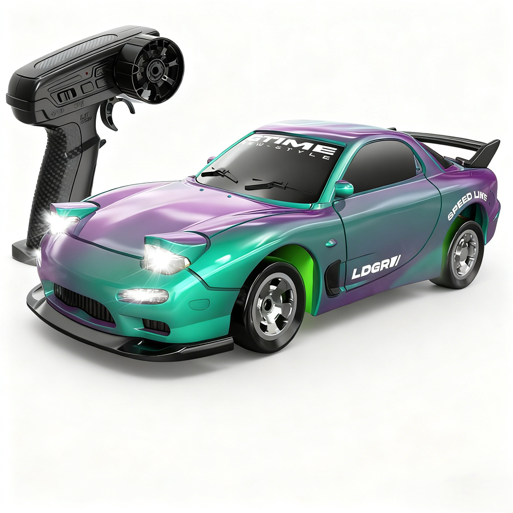 3601/3602/3603/3604 RTR 1/64 2.4G 4WD Drift RC Car Mini LED Light Remote Control High-Speed Motor On-Road Racing Desktop Vehicle Model Boys Gifts Toys