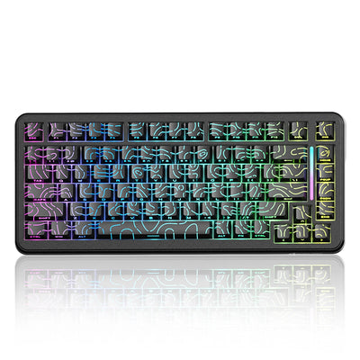 ATTACKSHARK X82PRO HE Mechanical Gaming Keyboard RGB 75% Layout Tri-mode Magnetic Amber Axis with 0.01mm RT Accuracy 8KHz Return Rate Gamer Keyboards
