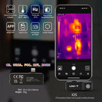 LinkMejor Thermal Camera UTi120Mobile UTi120MS 120 × 90 Infrared Thermal Imager for iOS & Android Phone Thermal Imaging Camera