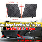 2pcs Front Bumper Lower Mesh Grill Trim Cover Left and Right For BMW E60 E61M