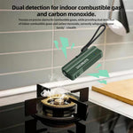 Docreate T700-2 Portable Gas Leak Alarm Rechargeable Combustible Gas Checker with 0.5s Fast Response for Propane Natural Gas Methane