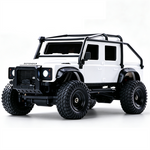 Z6761 1/43 2.4G 4WD for Land Rover 1993 110 Official Licensed Mini RC Car Rock Crawler Off-Road Climbing Pickup Truck LED Light Full Proportional Control Desktop Micro Vehicles Models Toys