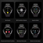 X2B 1.43-inch AMOLED Display Dual Band GPS 480mAh Massive Battery 3ATM Waterproof bluetooth Call Heart Rate Blood Oxygen Monitor Sleep Monitoring Breathing Exercise SOS Emergency Call Multi-sport Modes Smart Watch