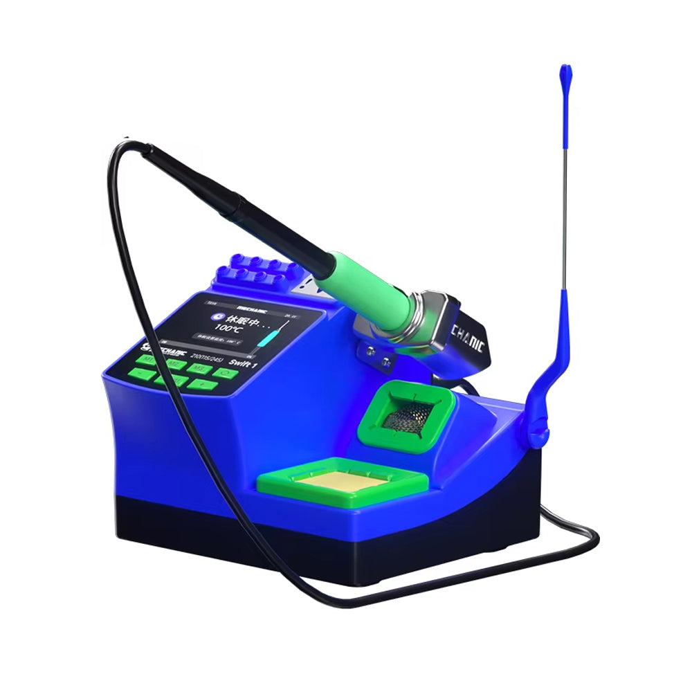 LinkMejor Swift 1 Intelligent Digital Soldering Station 100-480°C Rapid Heating Curve Mode LED Display Supports 210 245 115 Handles Soldering Repair Tool