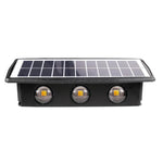 LinkMejor Solar Wall Light Outdoor Up and Down Garden Lamp for Home Porch Fence Stairs Wall Backyard Luminous Lighting