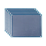 5/10PCS PCB Board Prototype Board Blue 2x8/3x7/4x6/5x7/7x9cm Double Sided Circuit Board For DIY Soldering Project