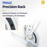 Universal Angle Ruler 0-320 Degrees High Precision No Parallax Carbon Steel Chrome Plated Laser Scale Angle Finder Protractor for Woodworking