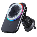Bakeey Qi2 Magnetic Wireless Car Charger LED Light Holder Mount Magnet Fast Charging Station for iPhone16 15 14 13 12 Pro