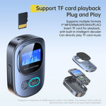 2-in-1 Bluetooth Adapter Receiver Transmitter with HD Display Audio Adapter Bluetooth 5.3 Receiver For Car With LED Display Aux Bluetooth