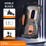 V88 120W Car Mount Phone Holder Intelligent Infrared Induction Air Vent Clip 15W Car Wireless Charger Magnetic for iPhone 16 16 Pro 15 14 13  for Samsung for Xiaomi for Huawei
