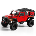 HB Toys R1001-B-R1016-B RTR 1/10 2.4G 4WD Brushless RC Car Rock Crawler Off-Road Climbing Truck Hobbwing ESC with Winch Diffs Lock Two Speed LED Light Straight Axle Metal Beam Full Proportional Remote Control Vehicles Models Toys