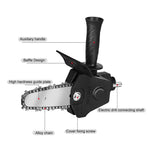 Portable Woodworking Conversion Kit 4 Inch Cutting Tool Chainsaw Adapter for Electric Drill with High Precision
